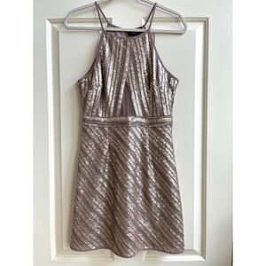 Dress Forum Los Angeles gold sequined party dress